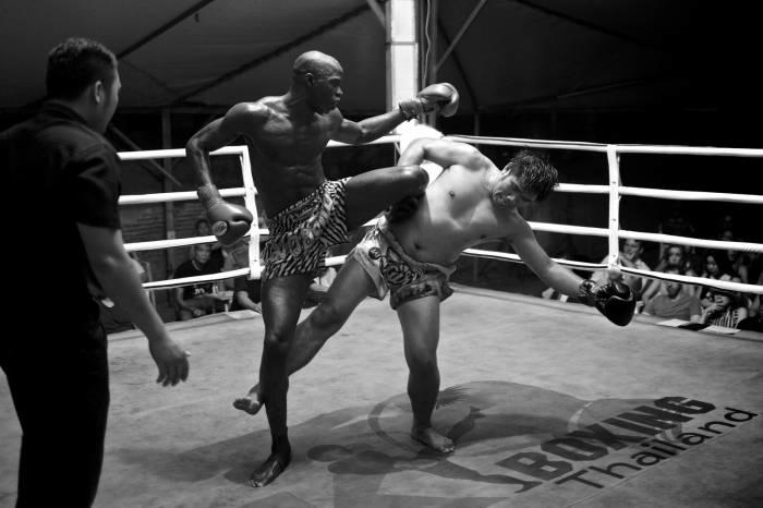 Equip yourself with good boxing boots and shin guards