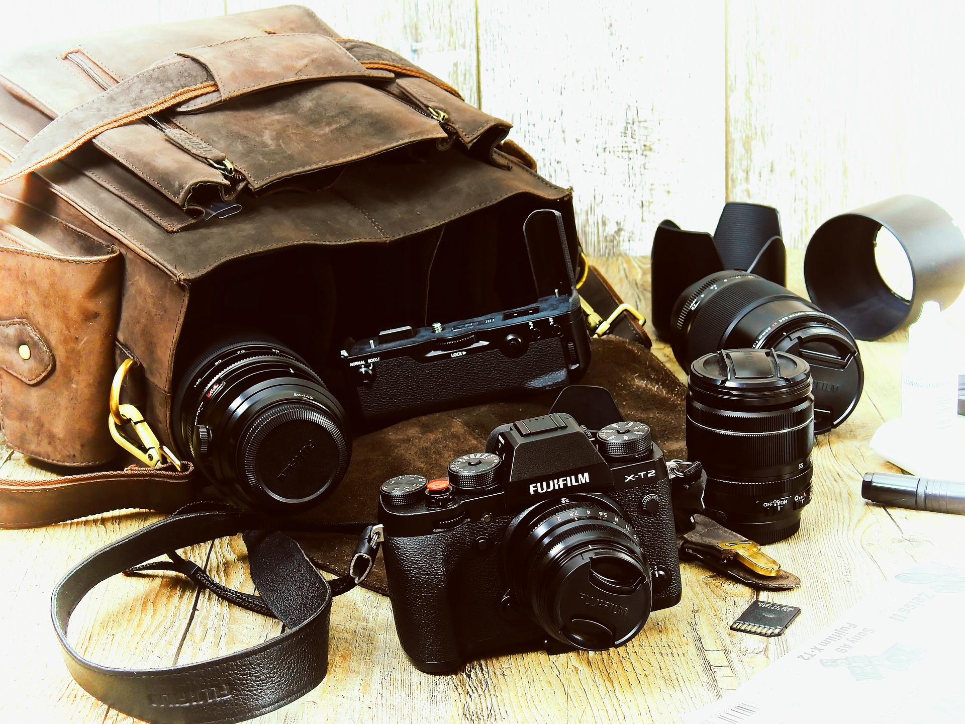 You too will acquire an assortment of photographic equipment and a carrying case