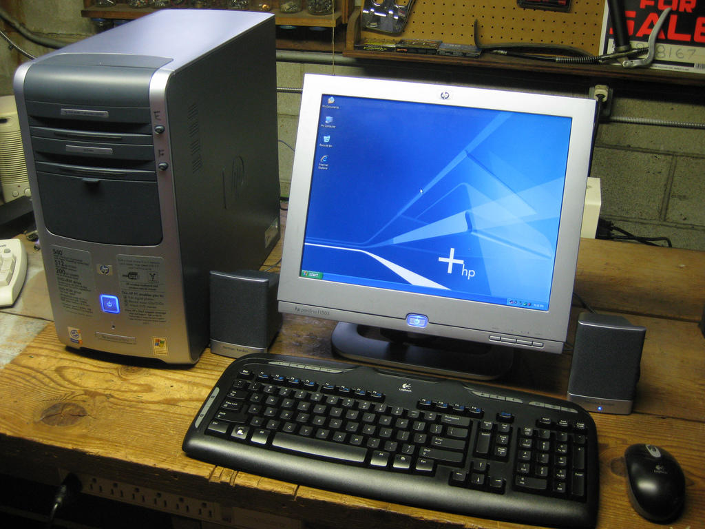 A computer's parts.