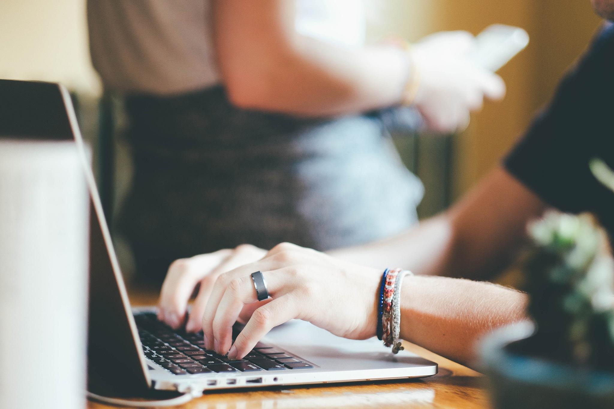 How can you type without looking at the keyboard?