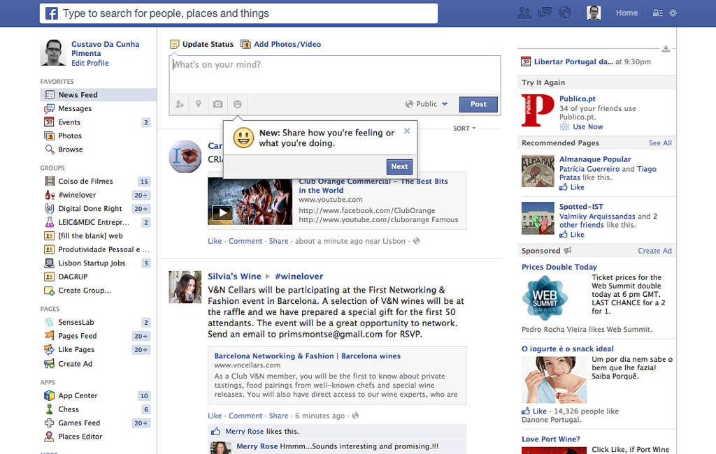 how to post content on Facebook