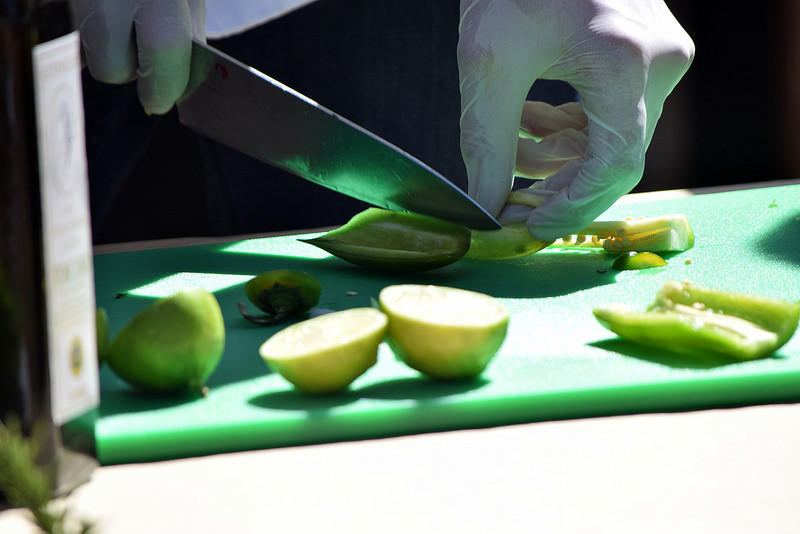 Cooking demonstrations are a good way to learn one-to-one as you can stop and ask questions.