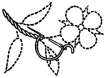 A simple stem stitch.
