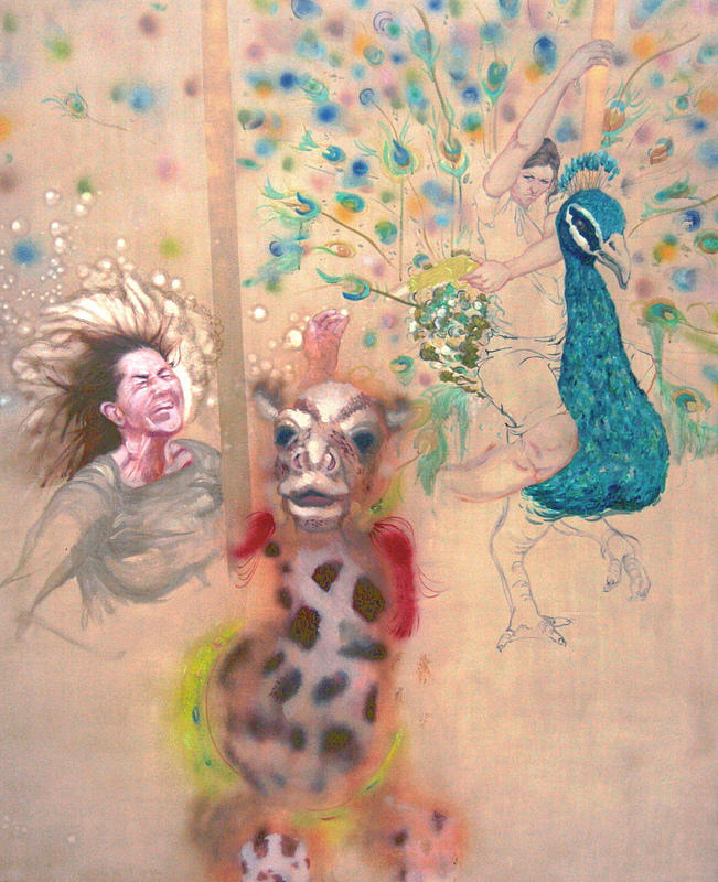 Oil pastels never fully dry so can still be blended long after application.