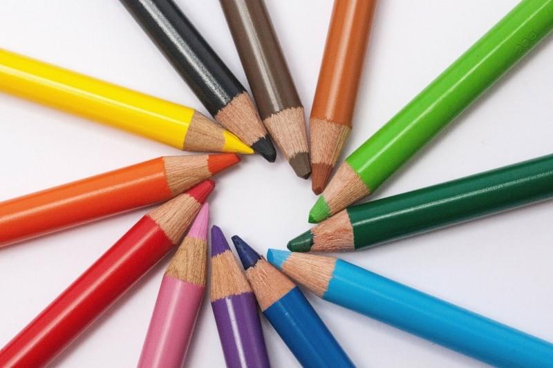 You can buy colouring pencils from most food or stationery shops.