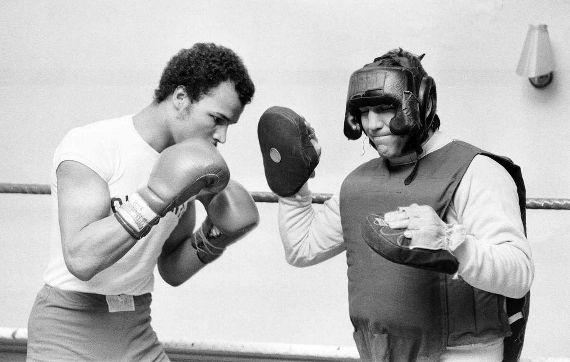 Boxing champion John Conteh.