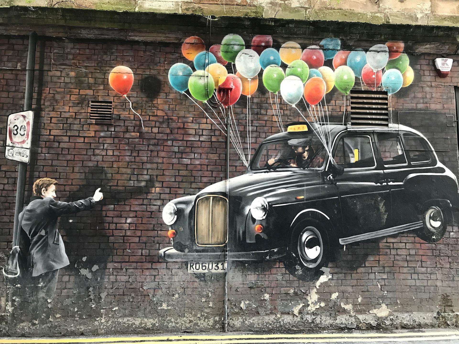 Walking the streets of Glasgow, you may encounter fantastic art to take pictures of