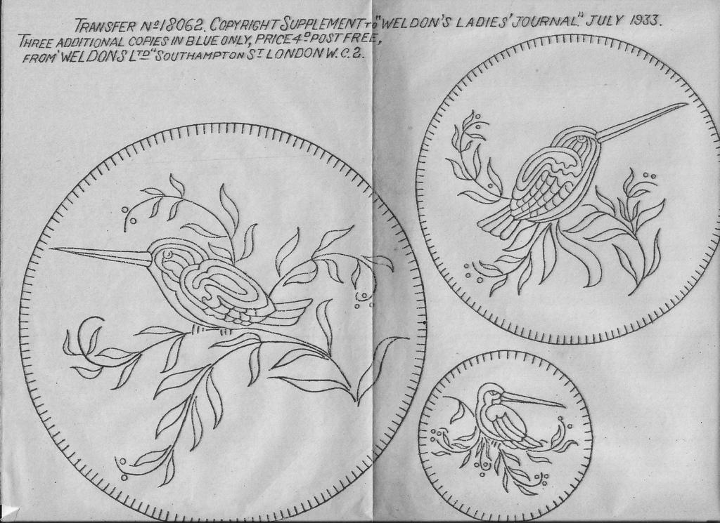 Find Antique embroidery patterns online.