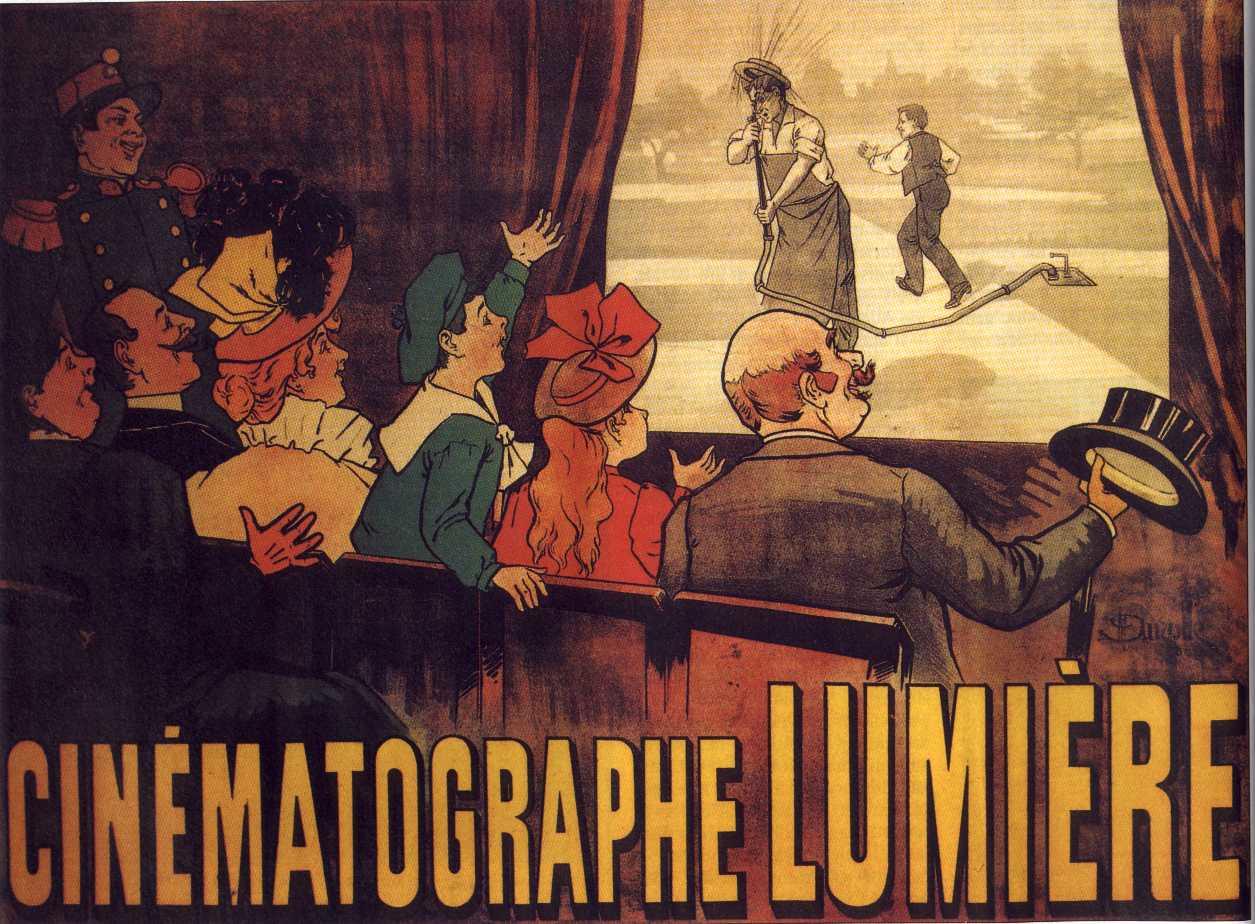 The world's first movie poster naturally featured the Lumières Brothers