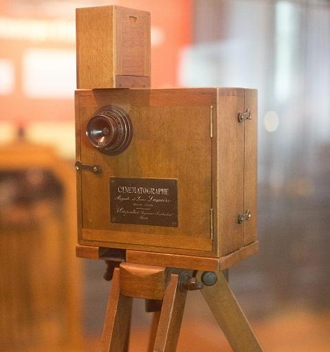 Early movie cameras had no sound technology built in