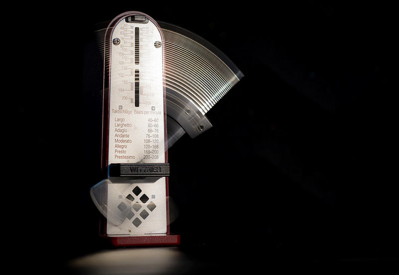 Metronomes help you to practice the violin