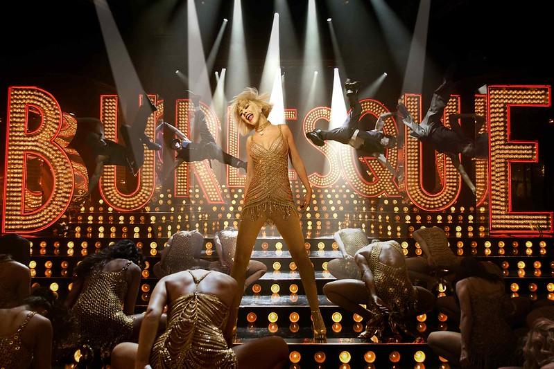 Aguilera makes her debut performance in the film Burlesque.