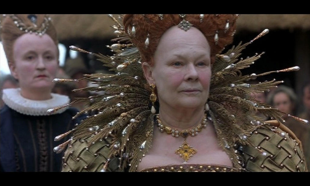 Judi Dench as Elizabeth I in Shakespeare in Love.