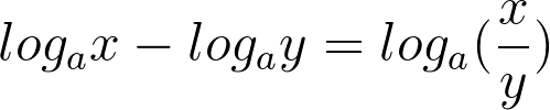logx - logy - log(x/y)
