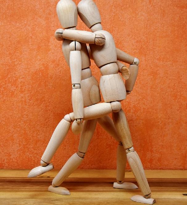You cannot be a wooden figure when dancing the Tango!