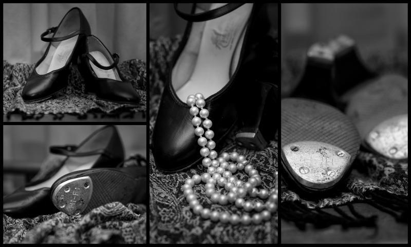 The taps are screwed on to create an audible sound when the shoe makes contact with the floor.