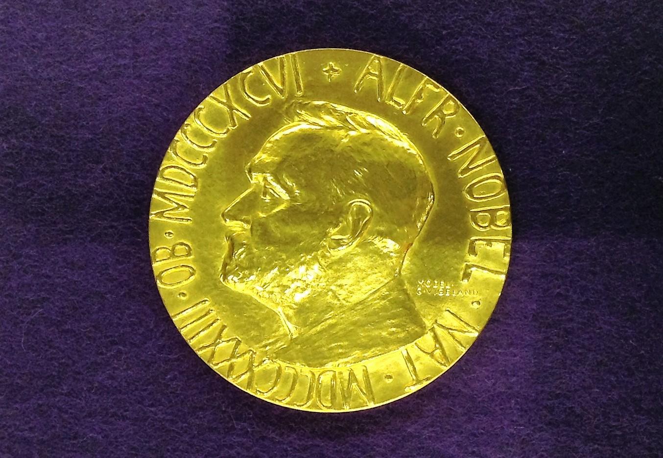 1974 Nobel Peace Prize awarded to Eisaku Sato. Anyone awarded the economics Nobel Prize receives a similar medal.