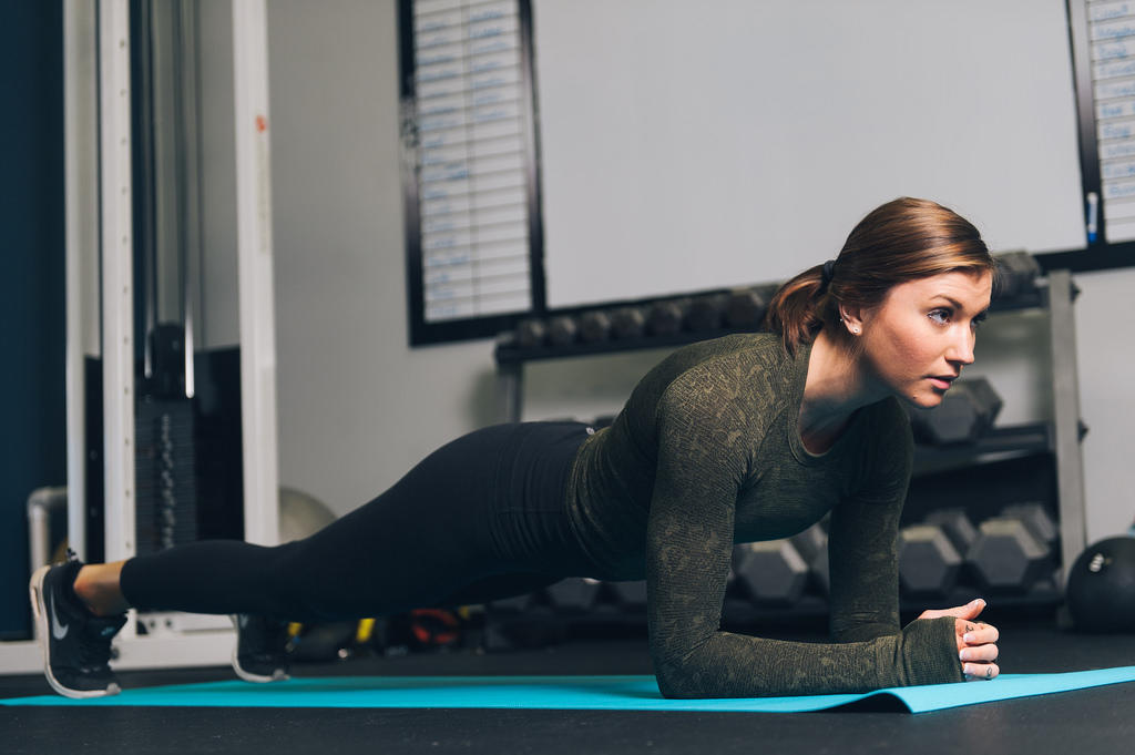 Planking works the abdominals