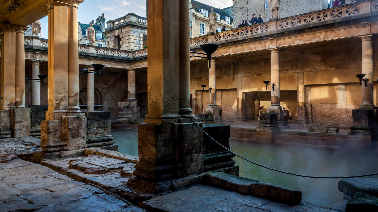 The Roman baths in Bath.