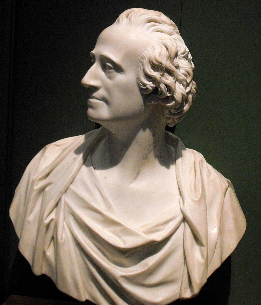 A bust of Adam Smith, who some consider to be the founder of modern economic theory.