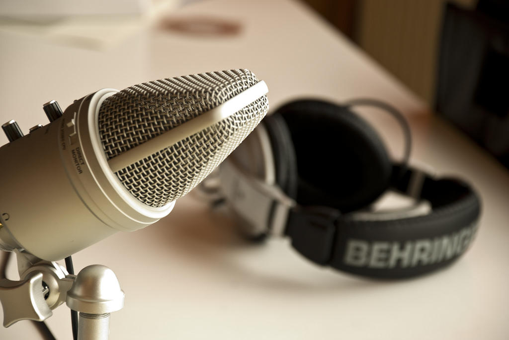Getting ready for an economics podcast.