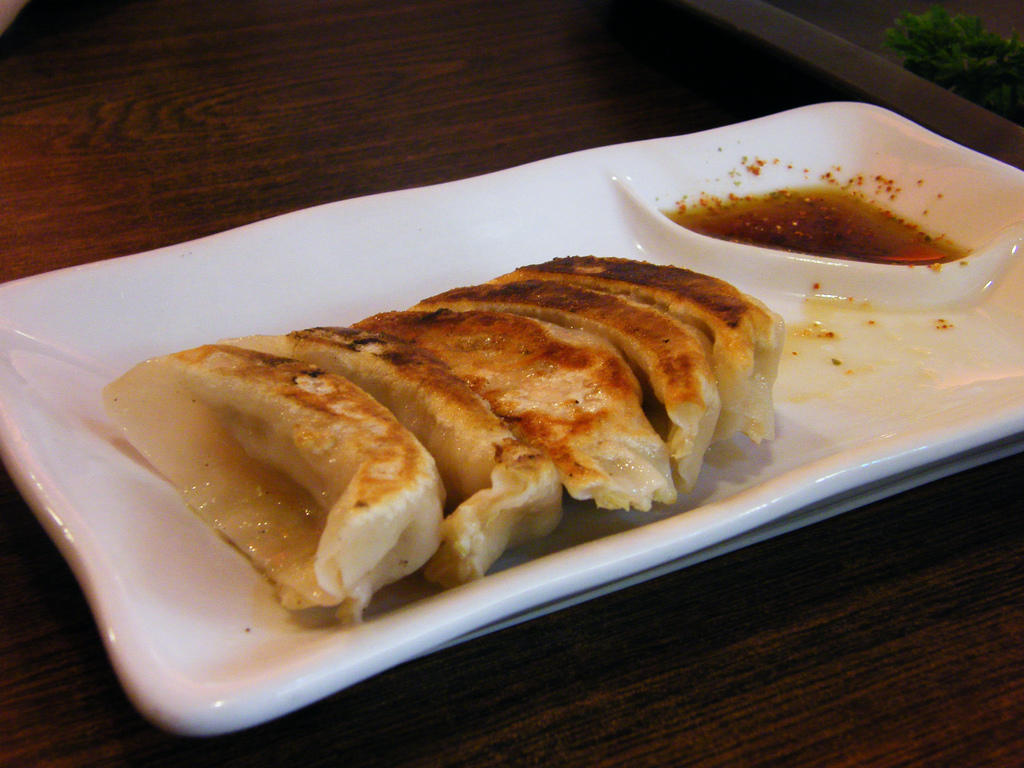 Japanese gyozas are a popular dish