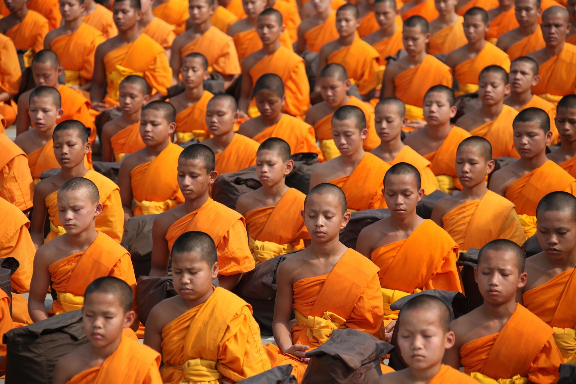 Each of these monks enjoys a different meditation experience
