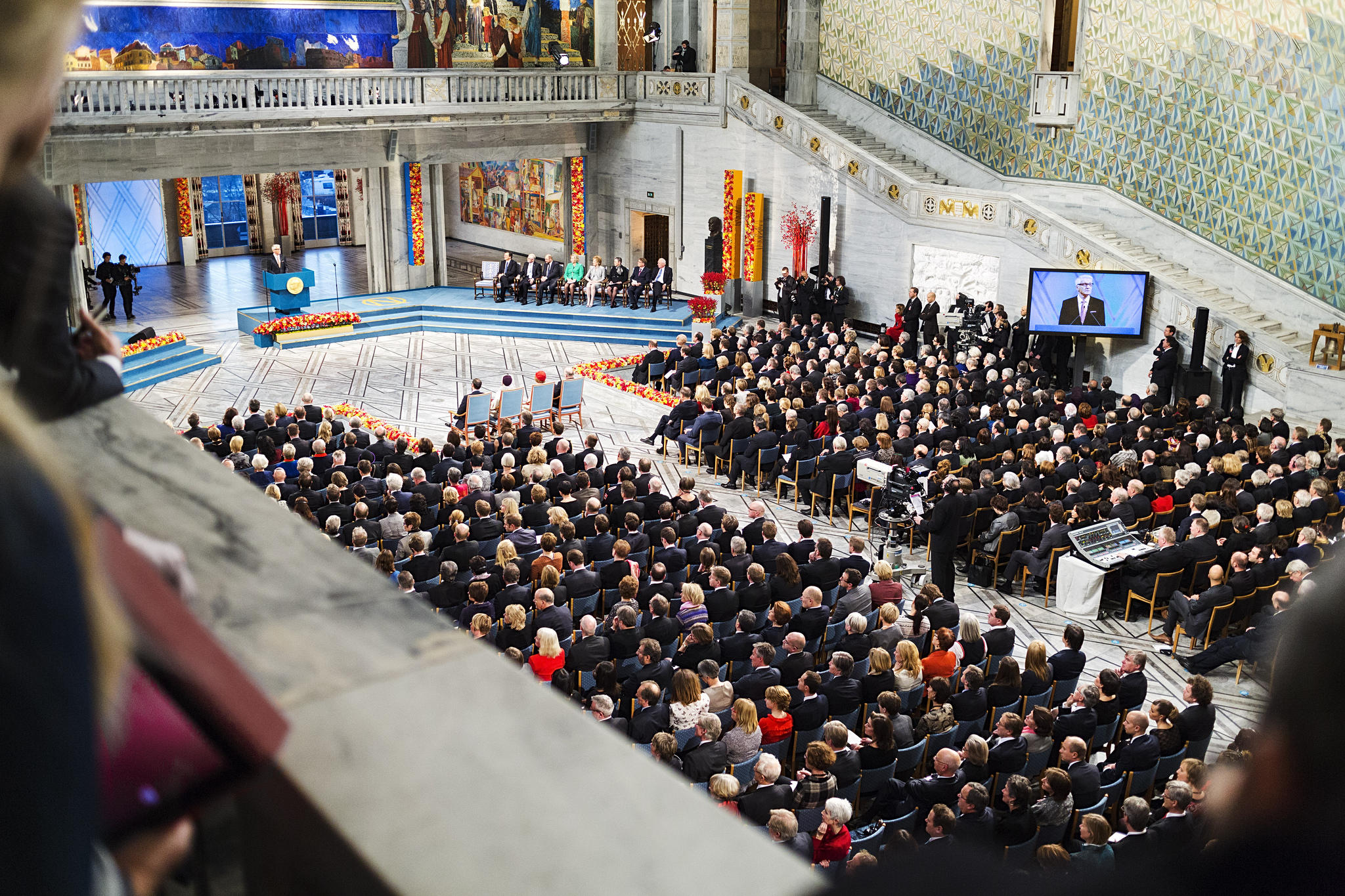 The 2012 Nobel Prize ceremony. The Nobel Prize for Economics was presented here.