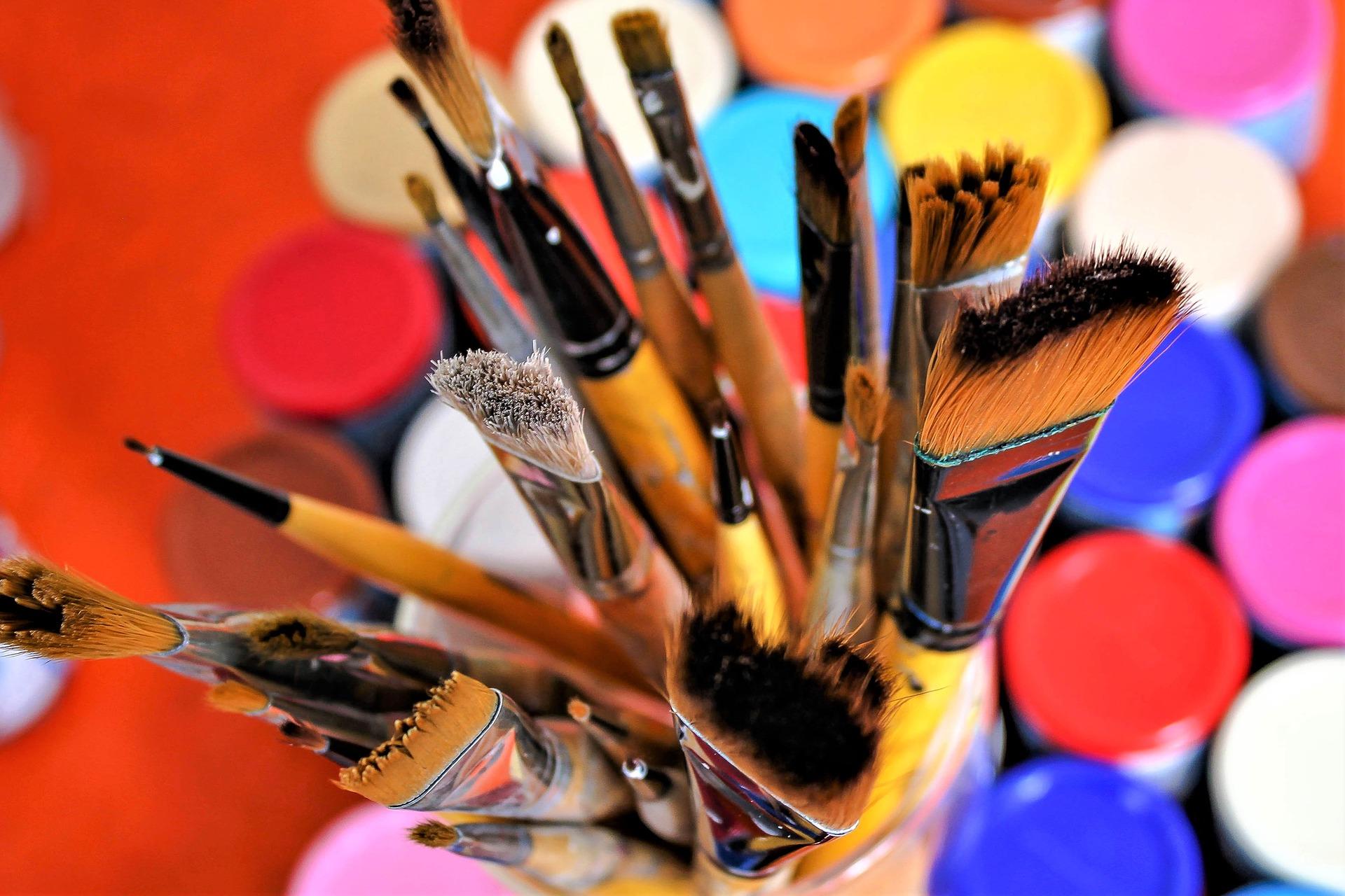 When were acrylic paints invented?