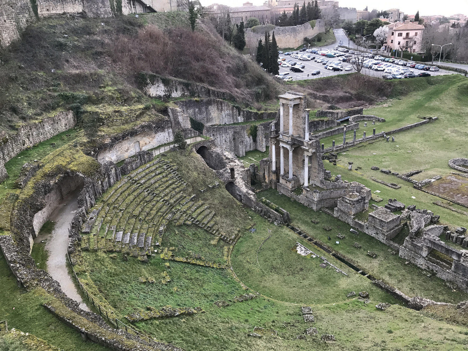 Roman theater in Italy.