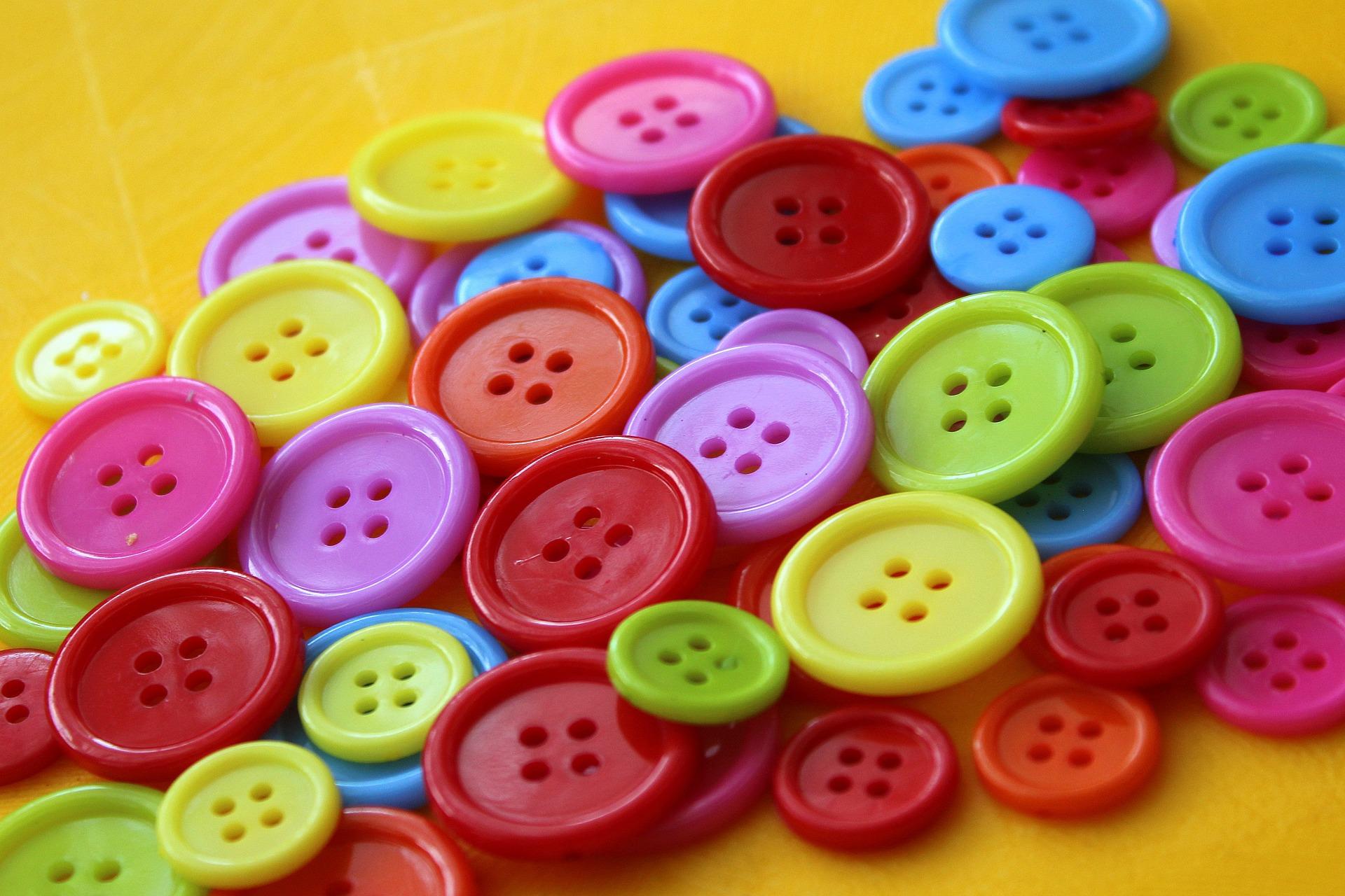 How do you sew on a button?