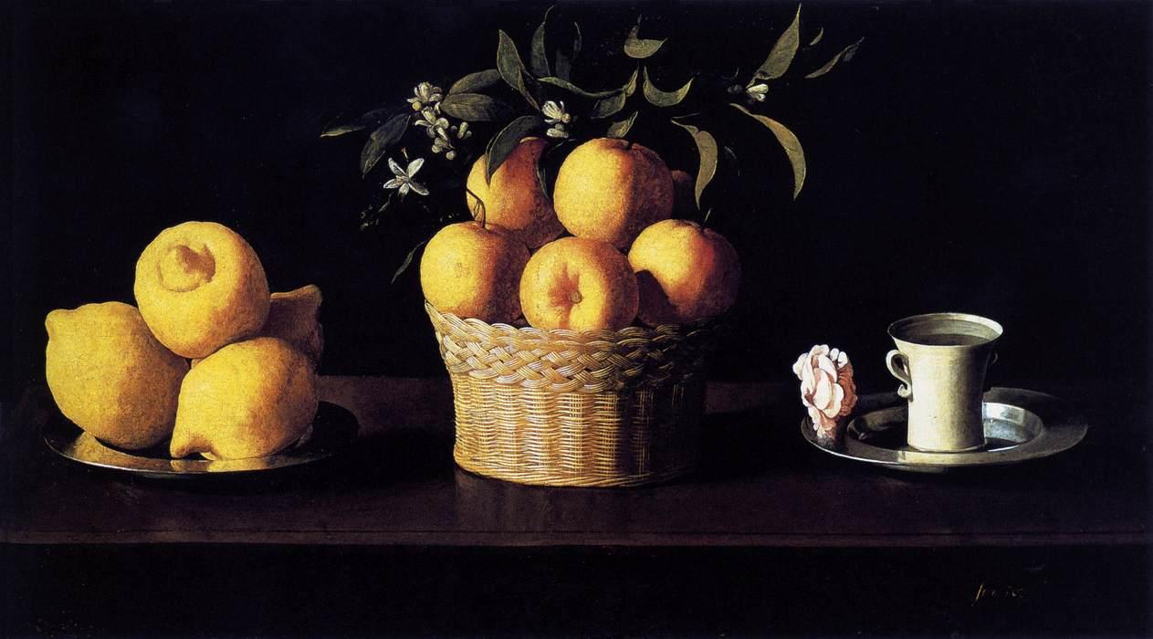 Baroque still life painting.