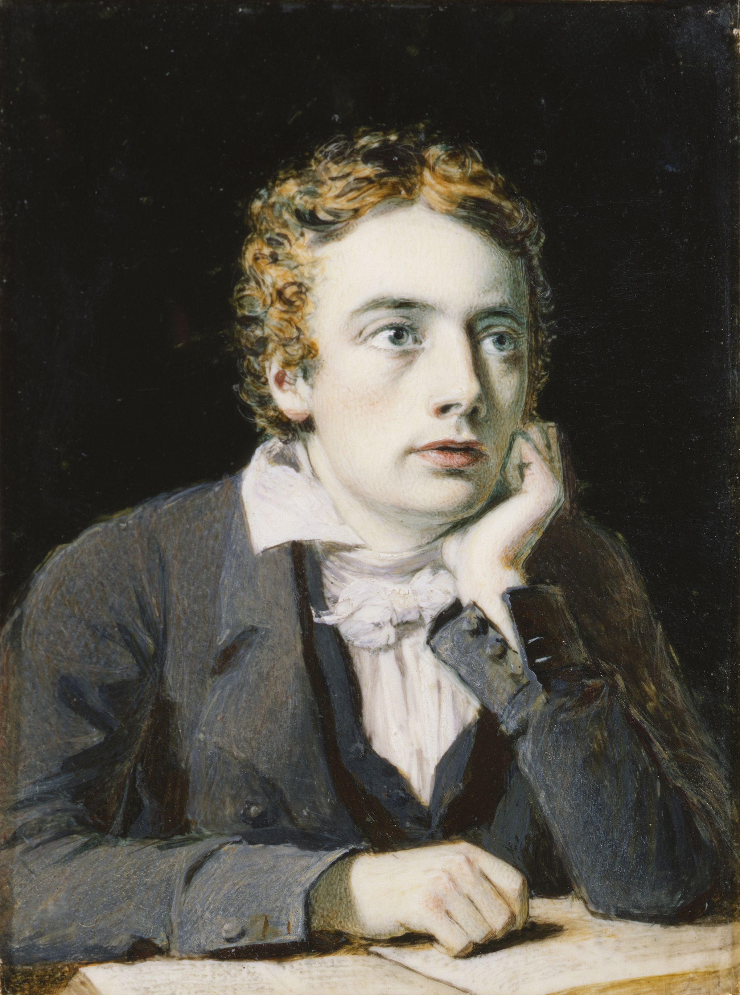 Portrait of John Keats.