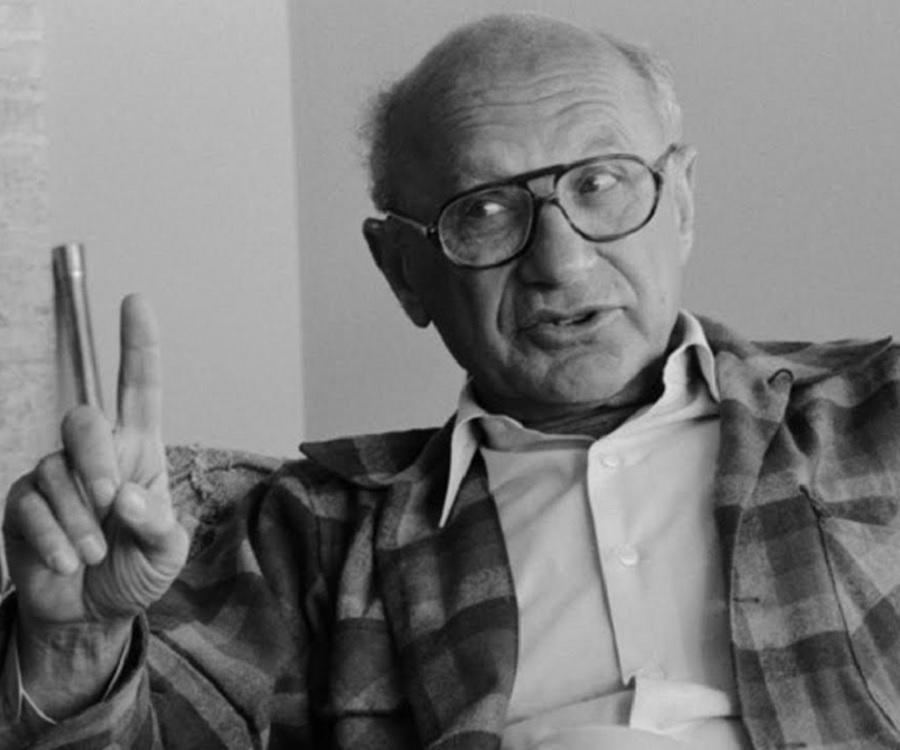 A picture of Milton Friedman.