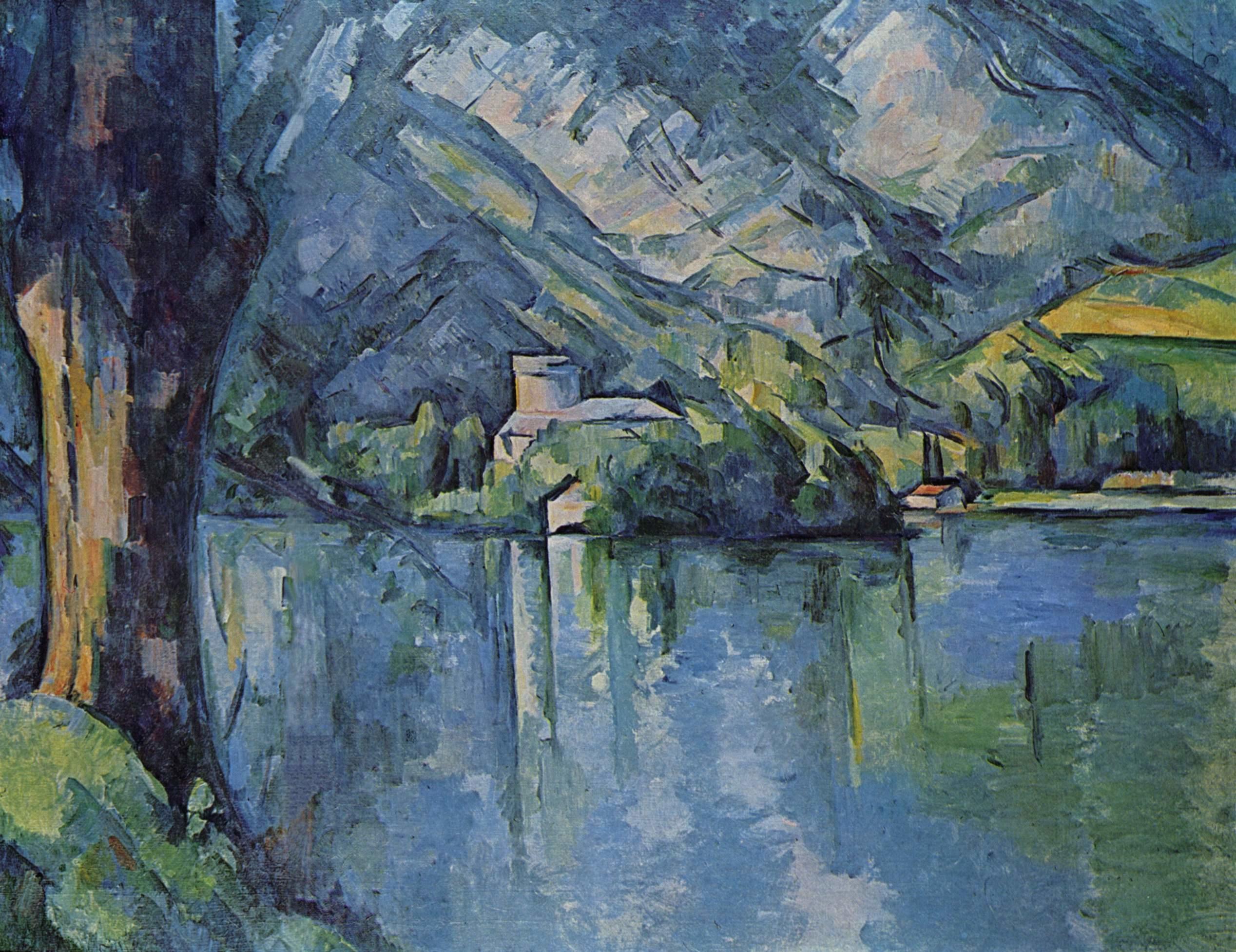 Annecy Lake painting by Paul Cézanne