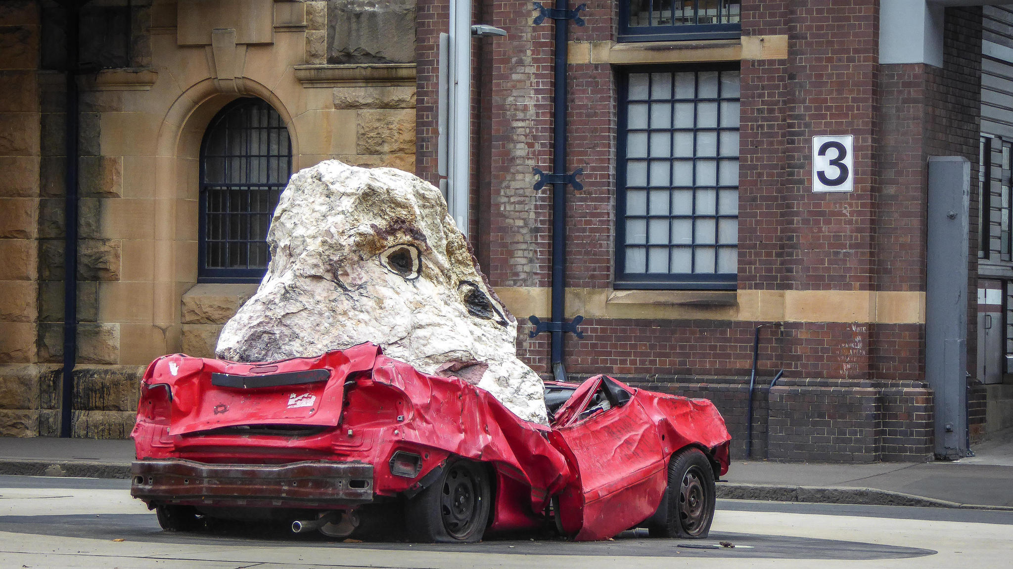 Modern still-life installation.