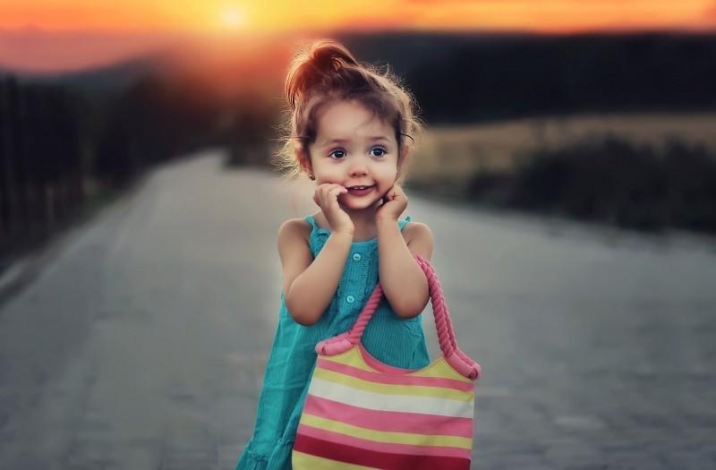 little curious girl