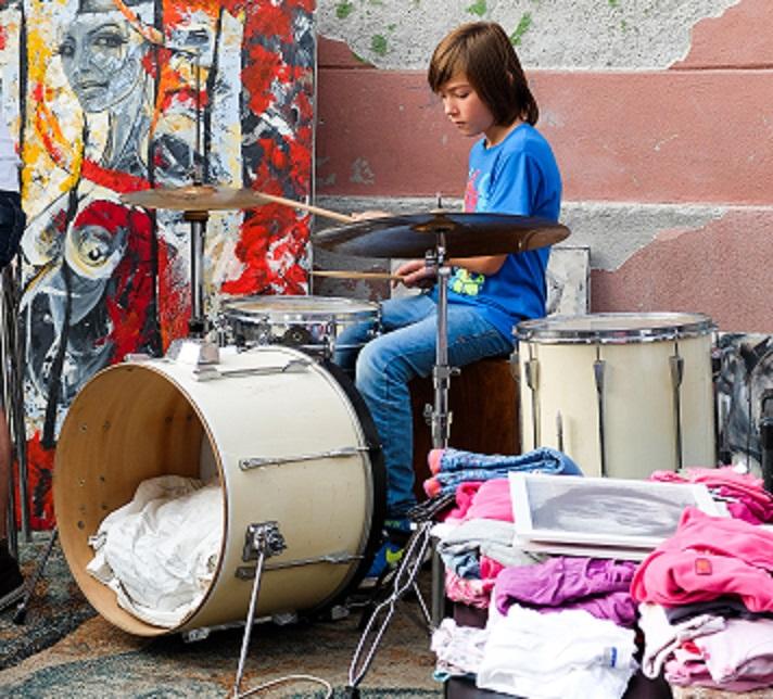 Many drummers damp their kick drums with a blanket or pillow