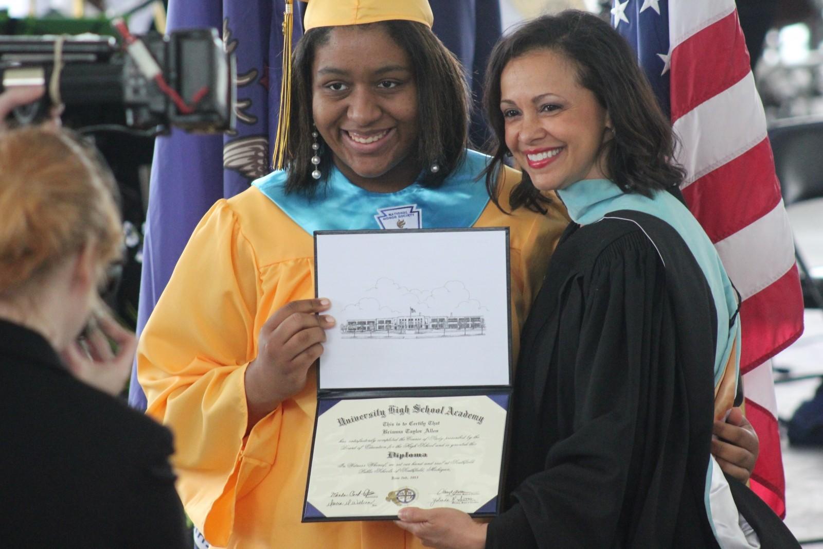 American graduation ceremony.