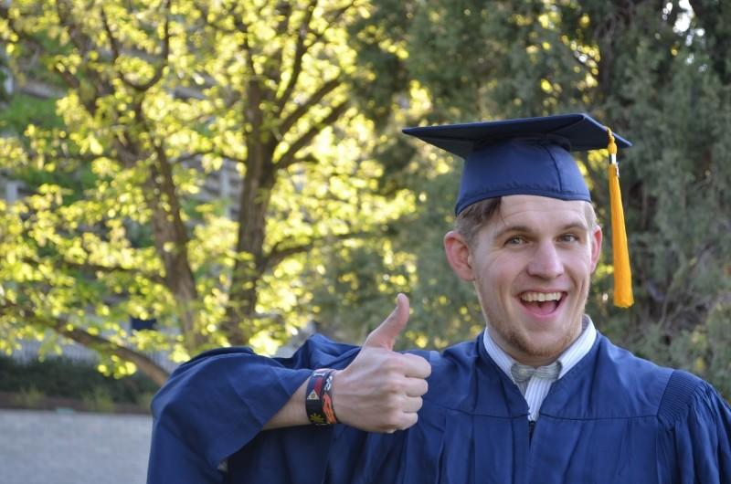 Getting that diploma feels so good