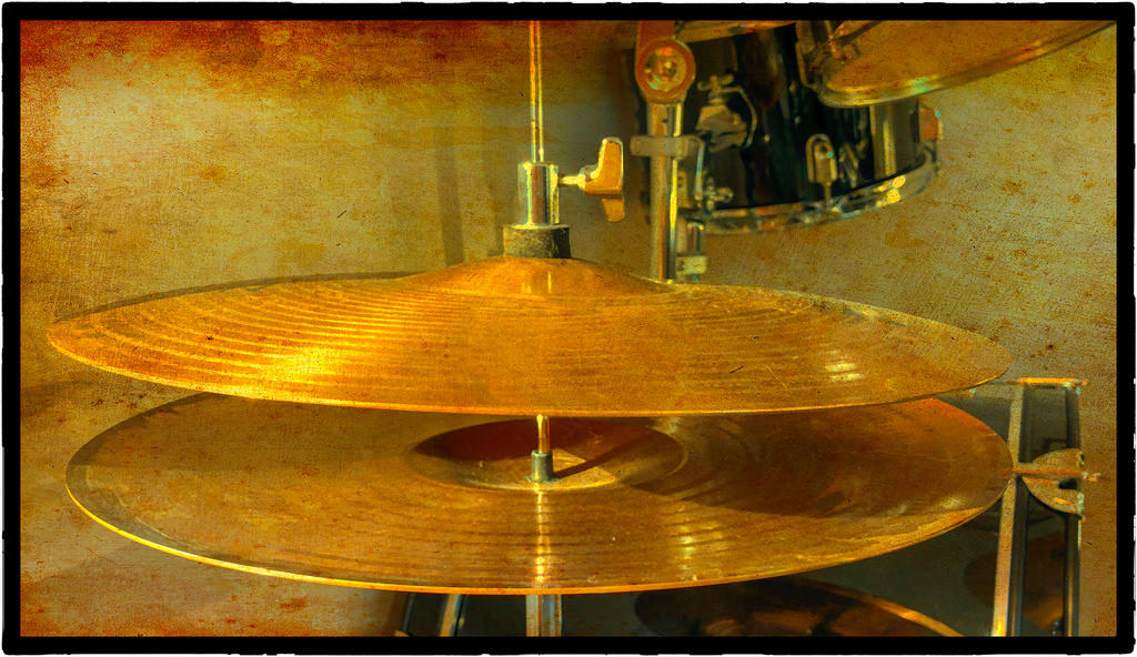 A hi-hat cymbal.