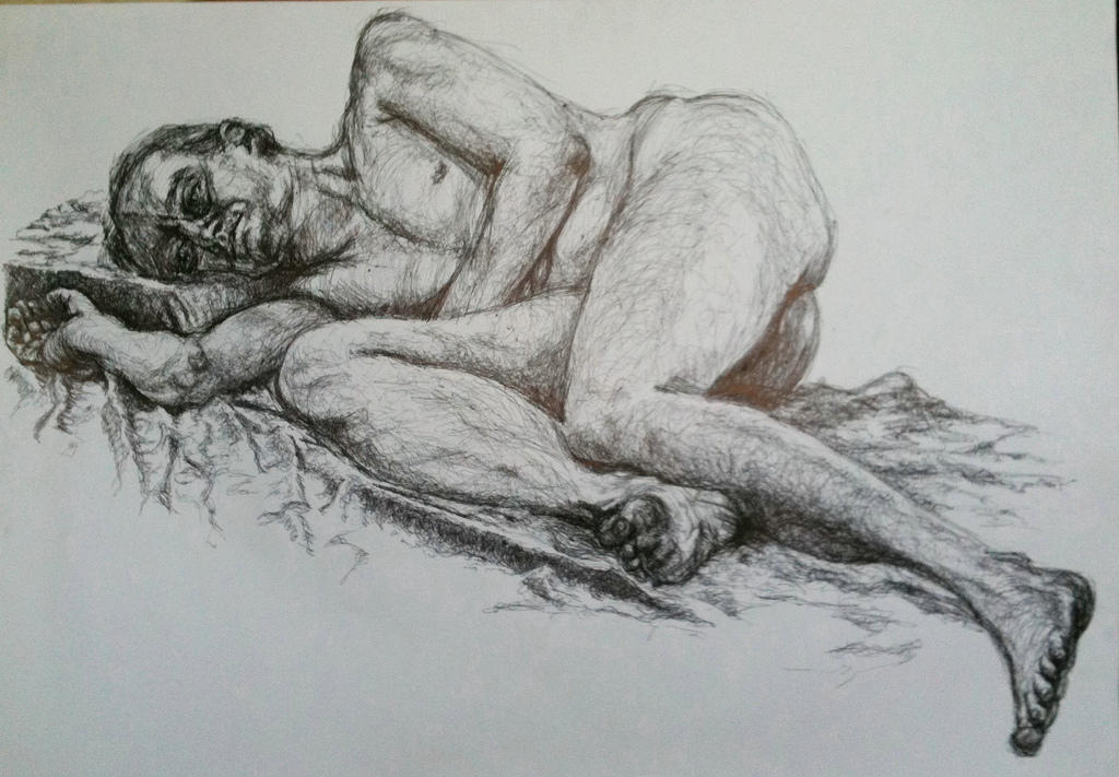Figure drawing sketch.