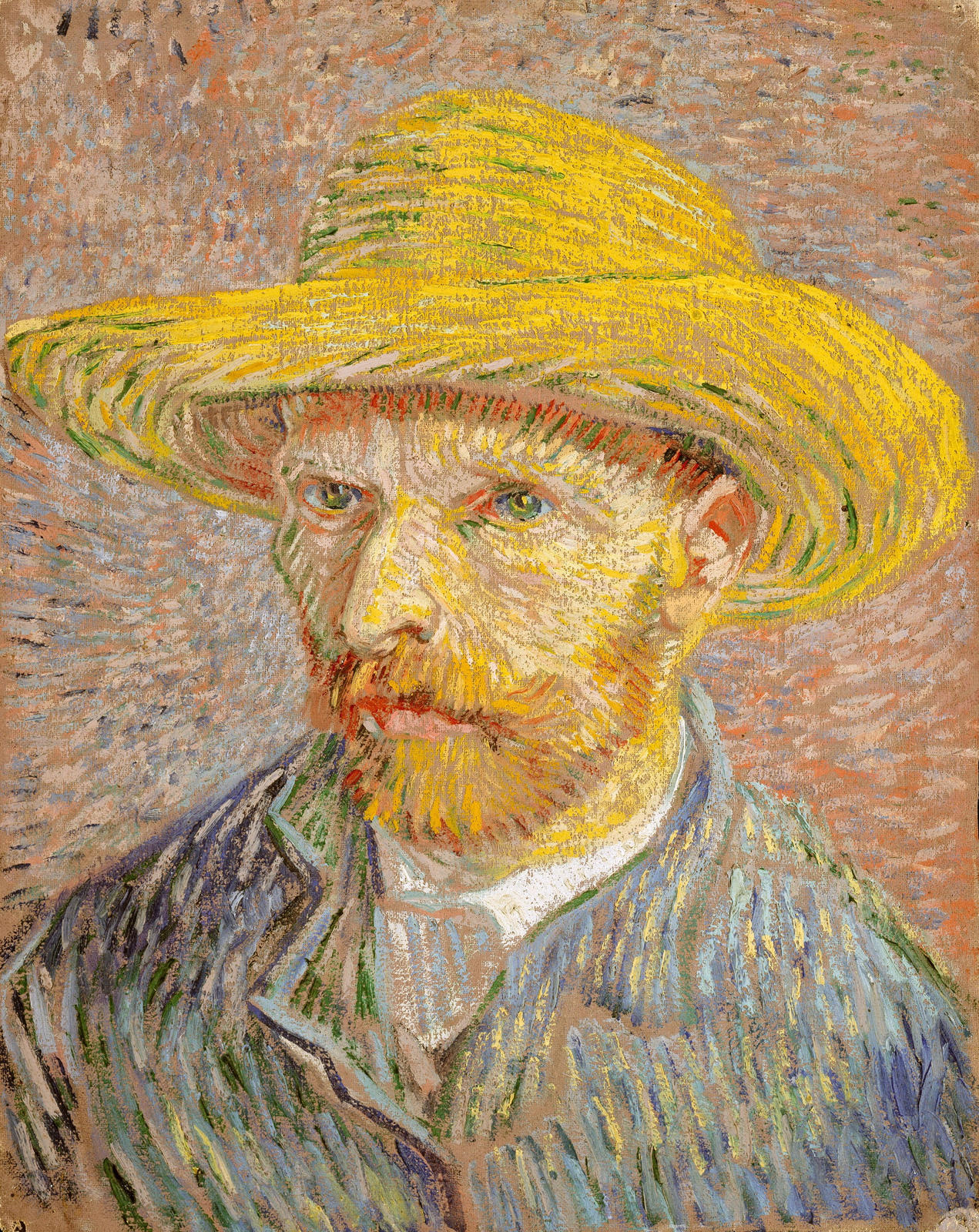 Self-portrait by Vincent Van Gogh.