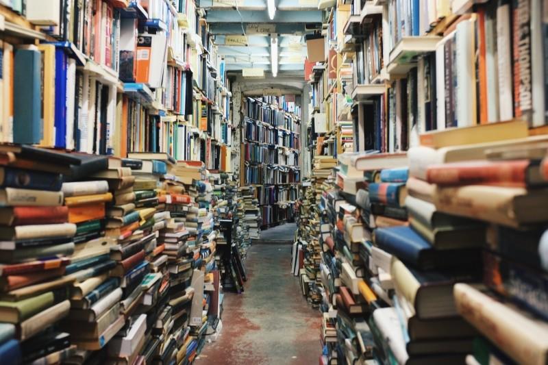 A room full of books