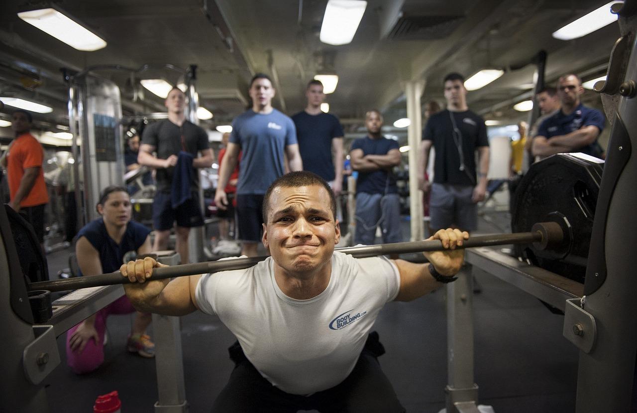 Make sure you have good posture when weight lifting.