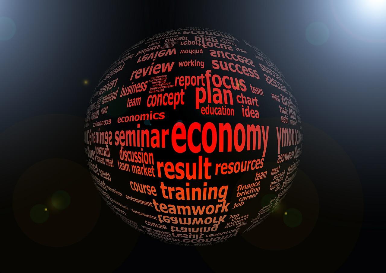 A sphere with a variety of economic and study terms on it. Getting to grips with microeconomics can be tricky.