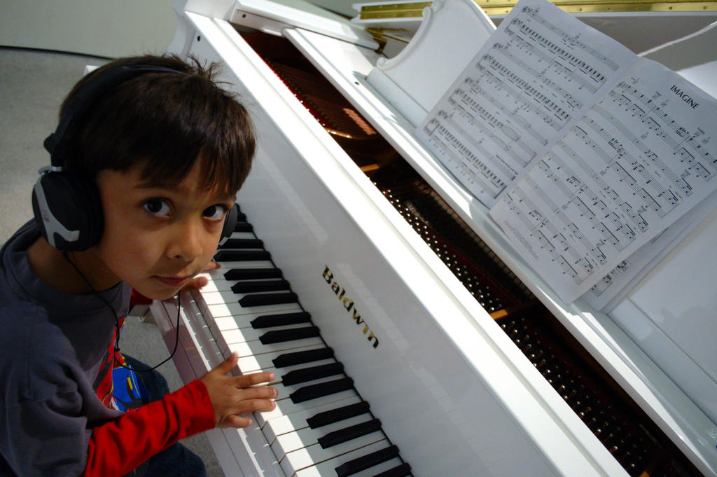 playing an instrument