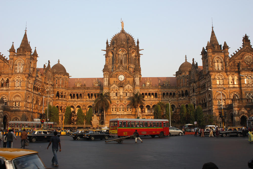 The main train station in Mumbai.