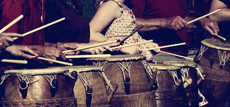 The study of musicology gives an insight into world drums.