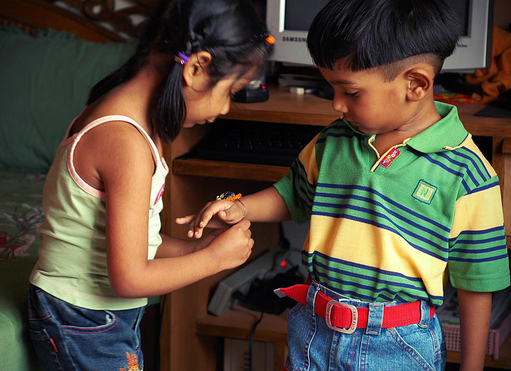 Raksha Bandan festival in India.